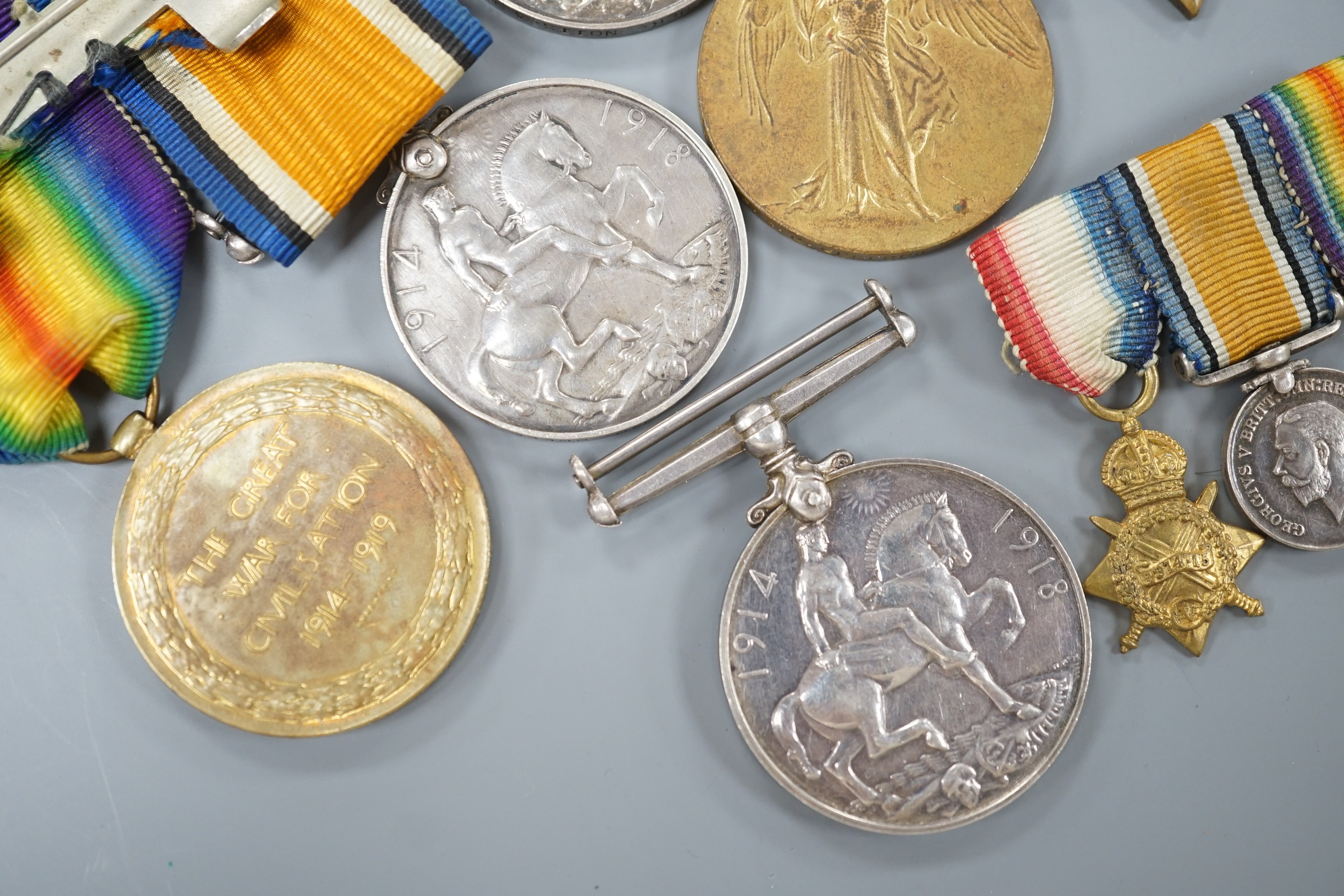 WWI and George V medals to include